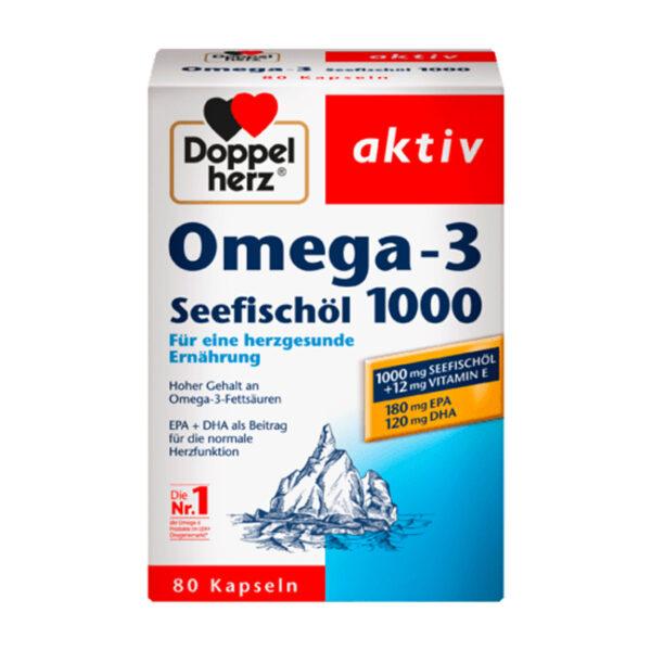 Omega-3 Seefischöl 1000 Kapseln 80 St., 107,8 g