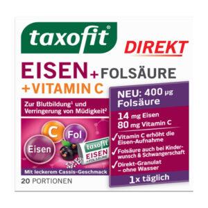 Eisen + Folsäure + Vitamin C direkt Granulat (20 Stück), 22 g