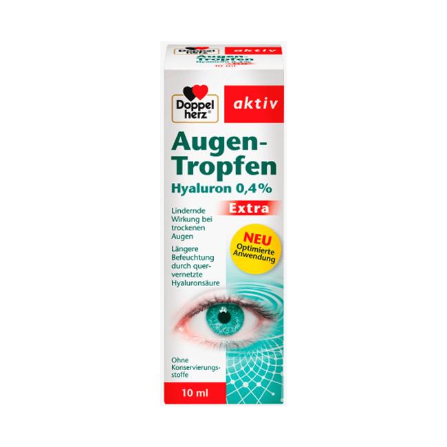 Doppelherz Augentropfen Hyaluron 0,4%, 10 ml