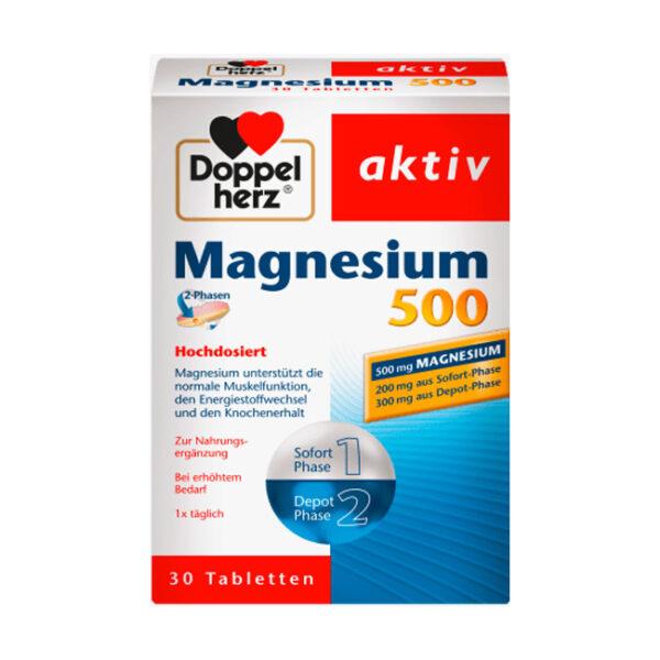 Doppelherz Magnesium 500 Tabletten 30 St., 50,2 g