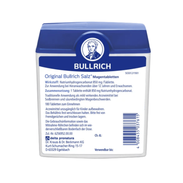 Bullrich Salz Magentabletten gegen Sodbrennen 180 St