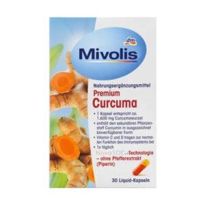Mivolis Premium Curcuma Capsules, 30 pcs., 19 g