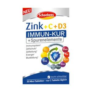 Schaebens Zink + Vitamin C + Vitamin D3 Tabletten 30 St.