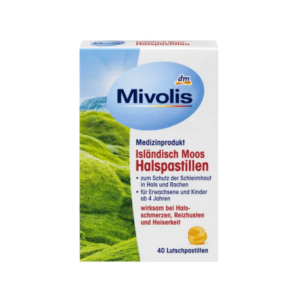 Mivolis Iceland Moss Throat Lozenges, 40 St