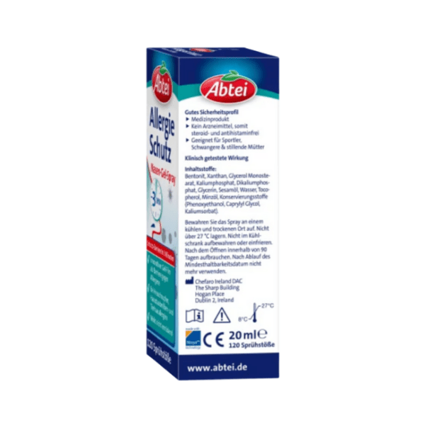 Abtei Nasenspray Allergie Schutz Nasen-Gel-Spray, 20 ml