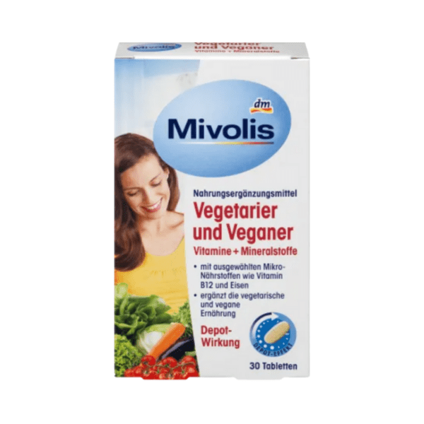 Mivolis Vegetarier und Veganer Vitamine + Mineralstoffe, Tabletten 30 St., 46 g