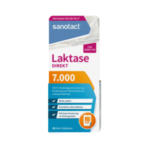 sanotact Laktase 7.000 Direkt Mini Tabletten (90 Stück), 7,1 g