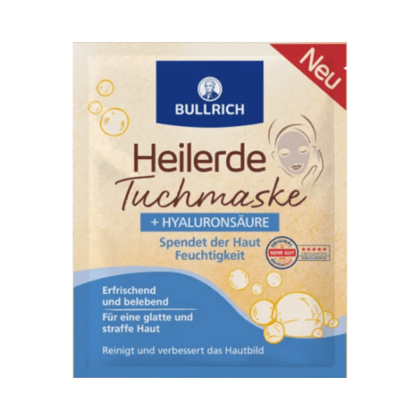 Bullrich Heilerde Tuchmaske + Hyaluronsäure, 1 St