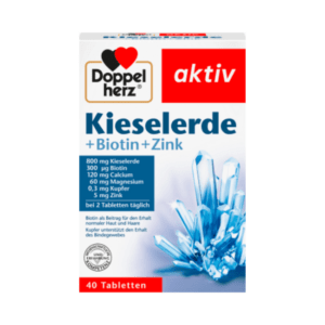 Doppelherz Kieselerde + Biotin + Zink Tabletten 40 St., 51,6 g