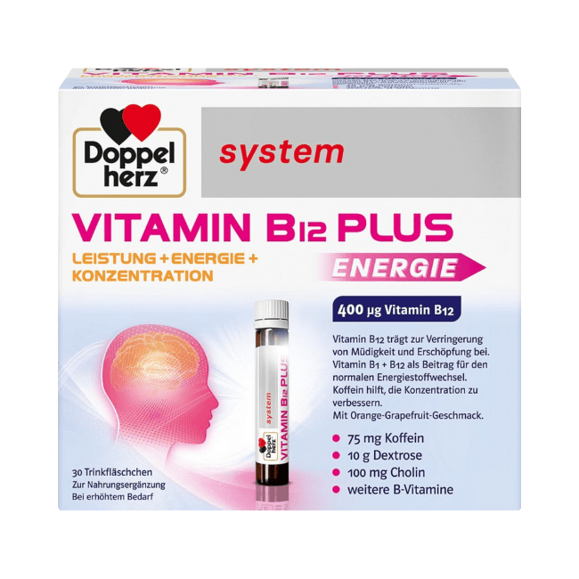 Doppelherz Vitamin B12 Plus system Trinkampullen (30X25 ml)