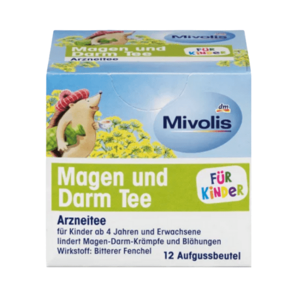 Mivolis Arznei-Tee, Magen und Darm Tee für Kinder (12 x 2,2 g), 26,4 g