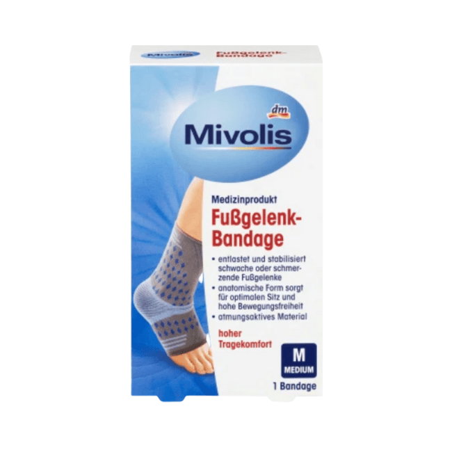 Mivolis Fußgelenk-Bandage M, 1 St