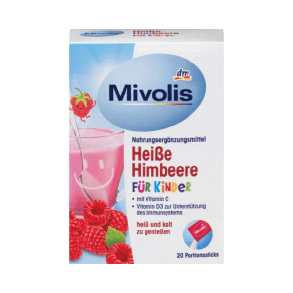 Mivolis Heißgetränk Heiße Himbeere für Kinder, Portionssticks 20 St., 100 g