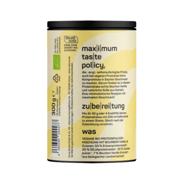Naduria Protein-Shake Pulver Bourbon Vanille, vegan, 300 g