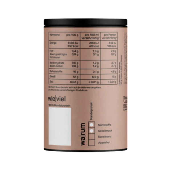 Naduria Protein Shake Pulver, Mandelprotein, 300 g