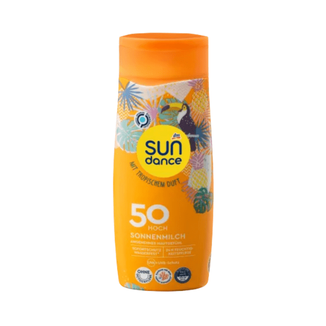 SUNDANCE Sonnenlotion LSF 50 mit tropischem Duft 200 ml