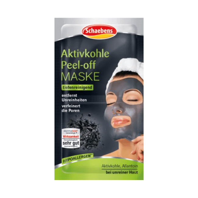 Schaebens Maske Peel-Off Aktivkohle 2x8ml, 16 ml