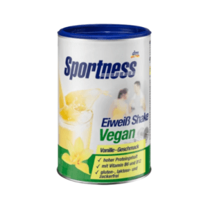 Sportness Eiweiß-Shake Pulver, Vegan, Vanille-Geschmack, 300 g