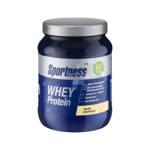 Sportness Whey Protein Pulver, Vanille-Geschmack, 450 g