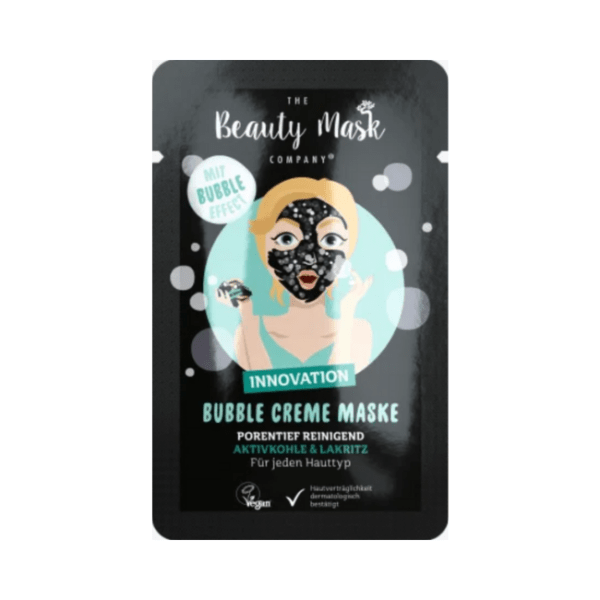 THE Beauty Mask COMPANY Maske Aktivkohle & Lakritz Bubble Creme, 10 ml