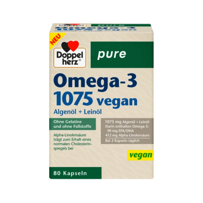 Doppelherz Omega-3 1075 vegan 80 St, 61,2 g