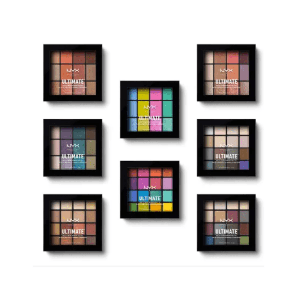 NYX PROFESSIONAL MAKEUP Lidschatten Eyeshadow Ultimate Shadow Palette Brights 04, 13,3 g