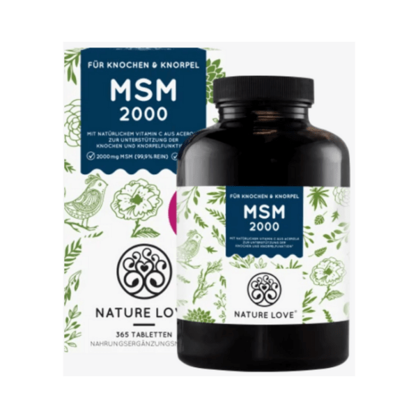 Nature Love MSM Tabletten mit Vitamin C 365 St. 377 g