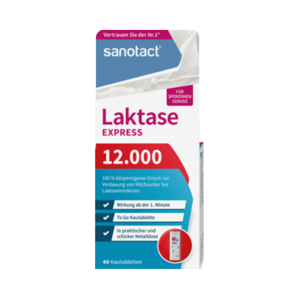 sanotact Express Laktase 12.000 Kautablette 40 St. 18 g