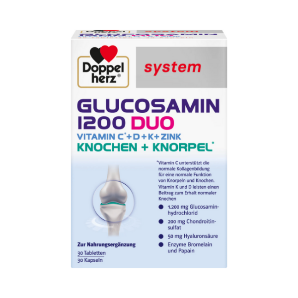 DOPPELHERZ Glucosamin 1200 Duo system-60st.
