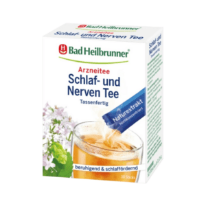 Bad Heilbrunner Arznei-Tee im Stick, Schlaf- & Nerven-Tee mit Baldrianwurzel Hopfenzapfen & Melissenblätter 10 g