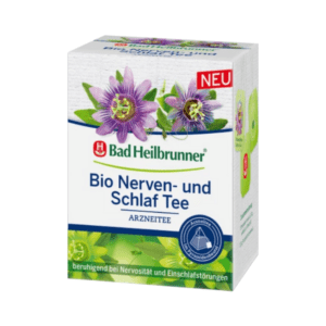 Bad Heilbrunner Arzneitee Bio Nerven- & Schlaf Tee im Pyramidenbeutel (12 x 2g) 24 g