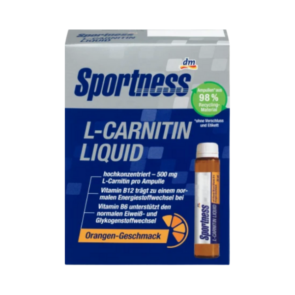 Sportness L-Carnitin Liquid Orange-Geschmack 7 Stück à 25 ml, 175 ml