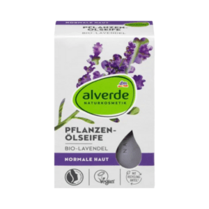 alverde NATURKOSMETIK Pflanzenölseife Bio-Lavendel Seifenstück 100 g