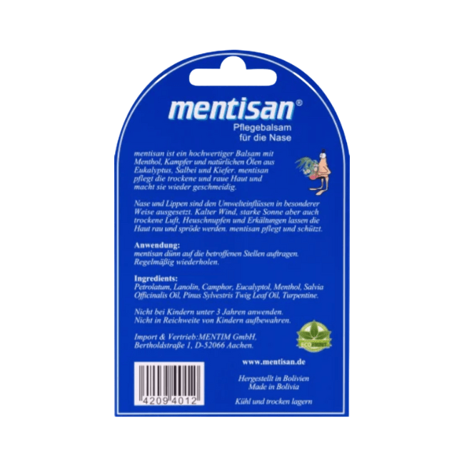 Mentisan Pflegebalsam für die Nase mit Menthol 15 g