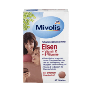 Mivolis Eisen + Vitamin C + B-Vitamine Tabletten, 40 St. 25 g