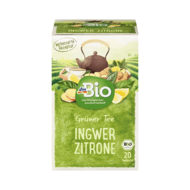 dmBio Grüner Tee Ingwer Zitrone (20 x 2g) 40 g