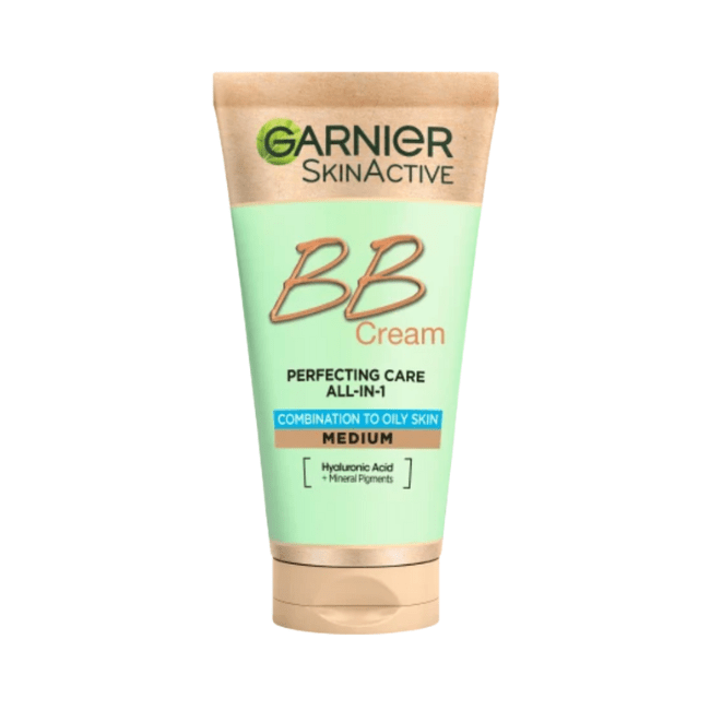 Garnier Skin Active Getönte Tagescreme BB Cream All-in-1 Pflege Matt mittel LSF25, 50 ml