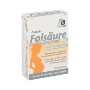 Avitale Folsäure 400 Plus B12+jod Tabletten (120 stk)
