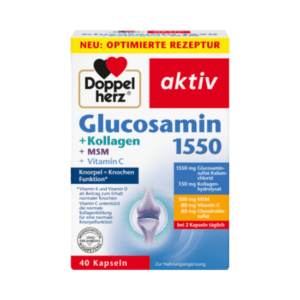 Doppelherz Glucosamin 1550 Kollagen MSM Vitamin C Kapseln 40 St