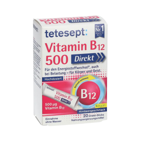 tetesept Vitamin B12 500µg Sticks 20 St, 36 g