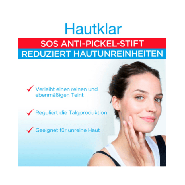 SOS Aktiv Garnier Stift Hautklar Anti Skin Active Pickel