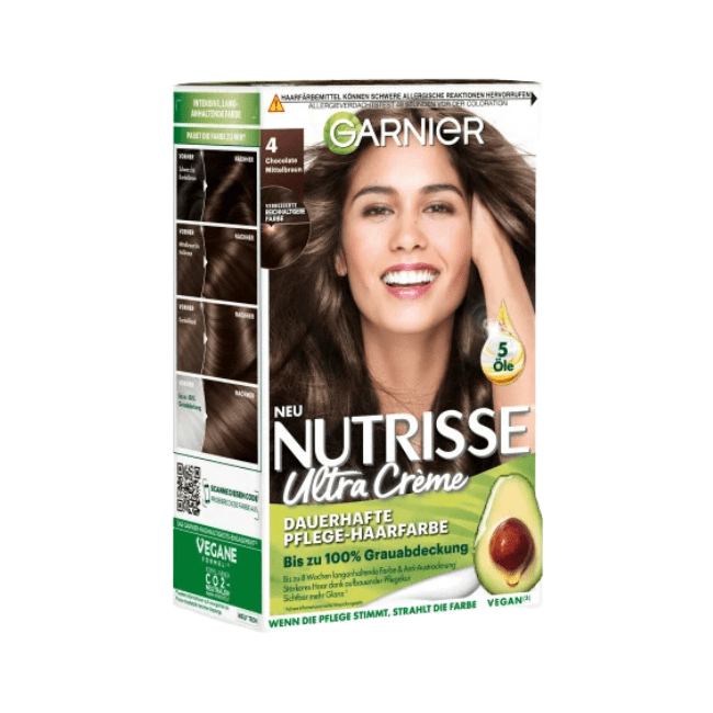40 Mittelbraun Garnier Nutrisse St | 1 Chocolate Haarfarbe