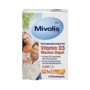 Mivolis Vitamin D3 5600 I.E. Wochen-Depot Weichkapseln 12 St.
