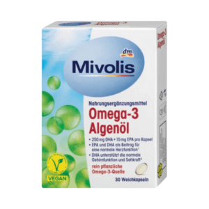 Mivolis Omega-3 Algenöl, 30 Kapseln 21,6 g