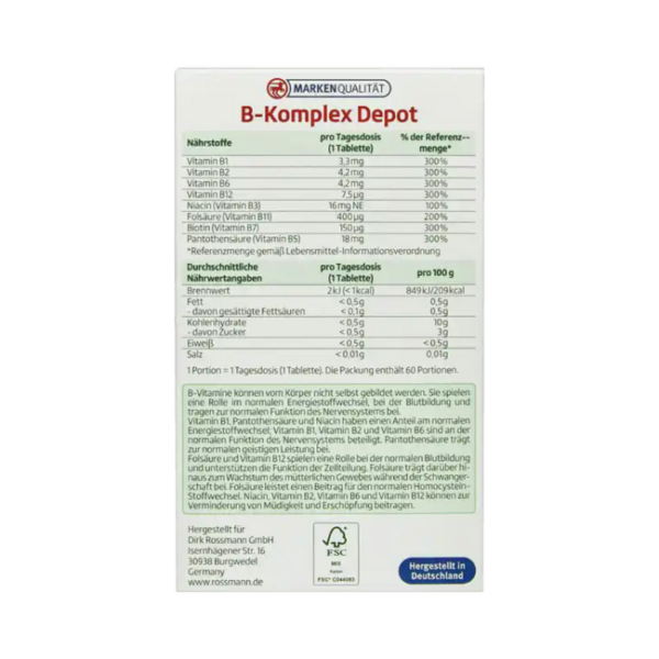 Altapharma B-Komplex Depot | Altapharma B Complex Depot