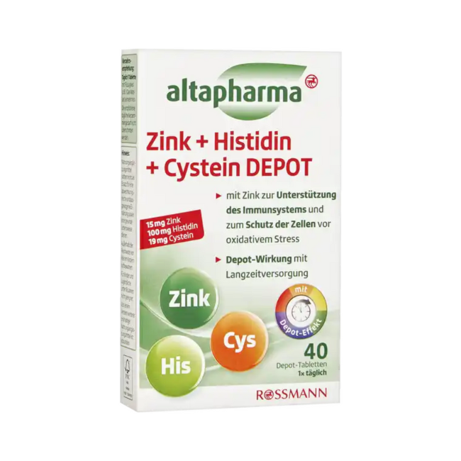 altapharma Zink + Histidin + Cystein Depot Tabletten