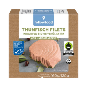 followfish Thunfisch Filets, in nativem Bio-Olivenöl extra 120 g