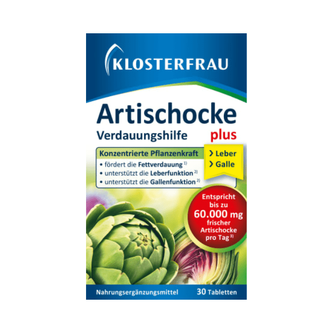 Klosterfrau Artischocke plus Löwenzahn & Ingwer 30St, 44.5 g
