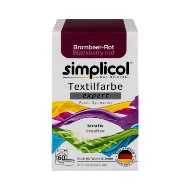 Simplicol Textilfarbe expert Brombeer-Rot 150 g