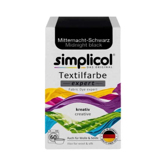Simplicol Textilfarbe expert Mitternacht- Schwarz 150 g